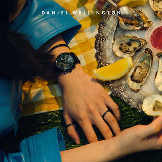 丹尼尔惠灵顿（DanielWellington） dw戒指 曜目黑经典戒指 简约时尚素圈戒指对戒  66码 DW00400367