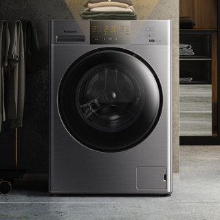 Panasonic 松下 空气洗系列 XQG100-ND1TS 滚筒洗衣机 10kg 浅灰色