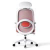UE 永艺 人体工学椅大眼睛电脑椅女生家用舒适化妆椅子久坐靠背办公椅 红色带头枕