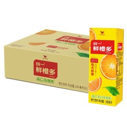 Uni-President 统一 鲜橙多 250ml*24盒/箱 整箱装 橙汁饮料 （新老包装随机发货）