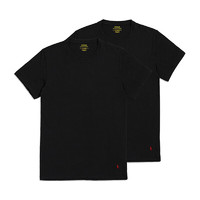拉夫劳伦（Ralph Lauren）男装T恤短袖内搭2件装 714835960  001黑色 M