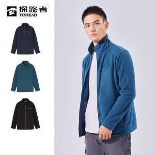 TOREAD 探路者 抓绒服男 铁蓝灰