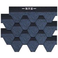 MLHJ 沥青瓦沥青瓦自粘型油毡瓦木屋轻钢别墅阳光房玻纤瓦屋顶防水瓦片 海洋蓝 国标款( 按平方)