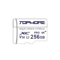 TOPMORE 达墨 Pro 白卡 microSD存储卡 256GB（U3，V30）