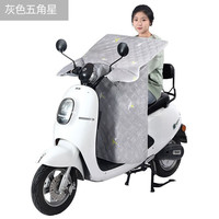 TAIZUJIA 泰旭嘉 电动车挡风被春夏电瓶车摩托车户外挡风罩薄款遮阳通用透气防晒罩 浅灰色 薄款