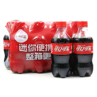 可口可乐 300ml*6迷你小瓶装可乐碳酸汽水饮品批发饮料经典即饮