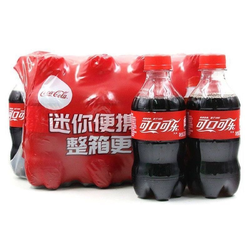 Coca-Cola 可口可乐 300ml*6迷你小瓶装可乐碳酸汽水饮品批发饮料经典即饮