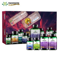 Swanson斯旺森玛卡淫羊藿刺蒺藜+成人益生菌+淫羊藿玛咖+番茄红素睾酮素男性礼盒装24年3月到期 红色