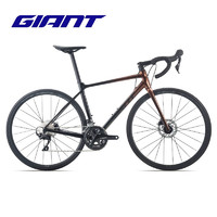 捷安特（GIANT）GIANT捷安特TCR SLR 1 Disc铝合金22速成人弯把变速公路自行车 铁锈棕/亮黑 700C×470MM M 建议171-181cm