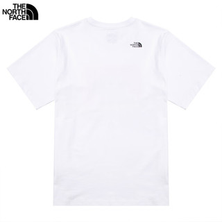 北面（The North Face） 短袖T恤款2023春夏户外运动上衣舒适透汽圆领半袖 FN4/白色/偏大一码 L/175