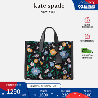 Kate Spade ks manhattan 大号印花单肩手提托特包时尚通勤女