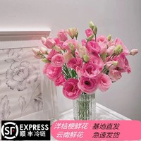 花瑶花 虹朵依基地玫瑰鲜花花束百合雏菊非洲菊花材装饰生活鲜花（48H发货） 洋桔梗（15-25个花头）随机色