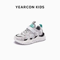 限尺码：YEARCON 意尔康 中大童轻便透气休闲鞋女童网鞋儿童跑步鞋男童运动鞋