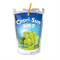 移动端：Capri-Sun 果倍爽 夏日冷饮儿童果汁 100%白葡萄果汁 无添加 0蔗糖 迪拜进口200ml袋 1袋装