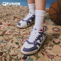 FILA 斐乐 FUSION斐乐潮牌SMASH女鞋复古篮球鞋低帮2023夏季新款运动鞋 （两色可选）