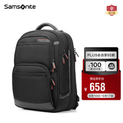 Samsonite 新秀丽 电脑包双肩包商务背包笔记本包休闲都市36B*09009黑色15英寸