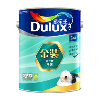Dulux 多乐士 金装第二代五合一净味乳胶漆油漆墙漆墙面漆A8151 5L厂送定制品