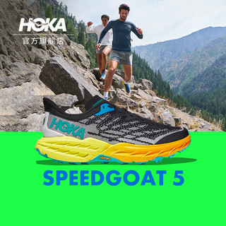 HOKA ONE ONE 男鞋飞速羚羊5越野跑步鞋Speedgoat5减震透气新款