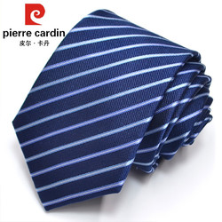 pierre cardin 皮尔·卡丹 皮尔卡丹 pierre cardin 领带男士真丝商务正装潮流斜纹领带手打款精品礼盒装 礼盒装901147080-02