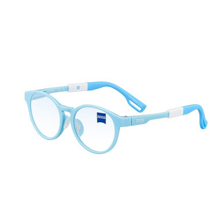 蔡司（ZEISS）儿童光学镜架 5-13岁 可调硅胶鼻托防滑 休闲全框镜架 ZS23800LB 020-蒲公英 L