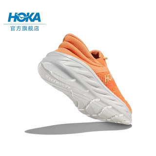 HOKA ONE ONE 男女鞋奥拉2舒缓鞋ORA Recovery Shoe2减震网面透气 山梅花橘/白色-女 37/230mm