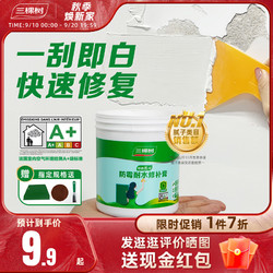 3Trees 三棵树 补墙膏防水墙面修补膏白色腻子粉家用内墙乳胶漆墙壁修复潮