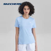 抖音超值购：SKECHERS 斯凯奇 短袖2023年夏季T恤男女透气速干弹力上衣户外健身P222W135