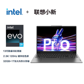 Lenovo 联想 小新16超能本 13代英特尔酷睿 16英寸轻薄笔记本 i9-13900H 32G 1T 2.5K