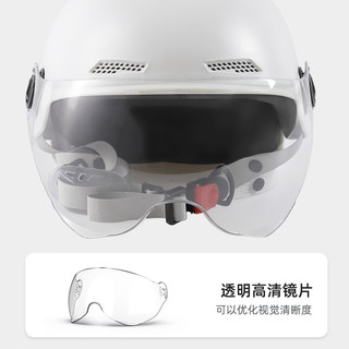 绿源（Luyuan）电动车成人男女通用3C头盔四季通用电动摩托车半盔 灰色