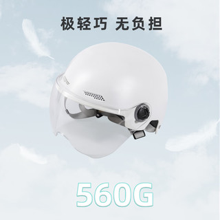 绿源（Luyuan）电动车成人男女通用3C头盔四季通用电动摩托车半盔 灰色