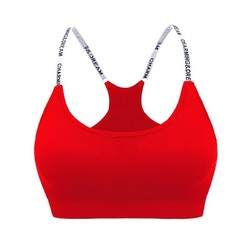 ANTA 安踏 字母bra肩带瑜伽健身无钢圈运动文胸 速干跑步胸罩防震少女内衣