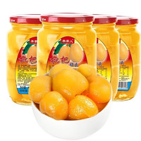 果家人 枇杷罐头新鲜果肉美味水果食品闽南特产零食 428克*4瓶