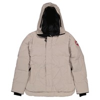 限尺码：CANADA GOOSE 石灰色经典版型连帽 MacMillan 麦克米伦派克大衣—M码