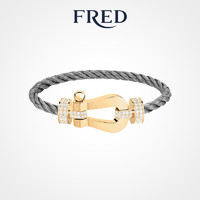 FRED 斐登 FORCE 10系列 0J0012-6B1121 几何18K黄金钻石手绳 1.58克拉 14cm 精钢原色