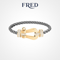 FRED 斐登 FORCE 10系列 0J0012-6B1121 几何18K黄金钻石手绳 1.58克拉 17cm 精钢原色