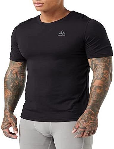 odlo 奥递乐 男式 Bl Top 圆领 S/S Natural * 美利奴羊毛保暖汗衫