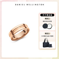 Daniel Wellington ELAN RING系列 中性不锈钢镀金圆形戒指 金色