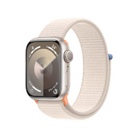 PLUS会员：Apple 苹果 Watch Series 9 智能手表 GPS款 41mm 星光色 回环式运动表带