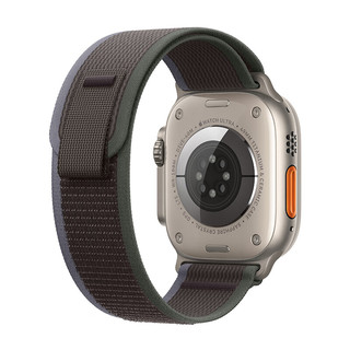 Apple 苹果 Watch Ultra2 智能手表 GPS+蜂窝版 49mm 钛金属 绿配灰色 野径回环表带 M/L