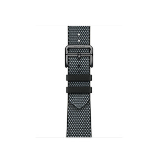 Apple Watch Hermès - 41 毫米 Denim/Noir 丹宁色配黑色 Toile H Single Tour 表带