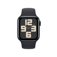 Apple 苹果 Watch SE 2023款 智能手表 GPS版 40mm 午夜色 橡胶表带 M/L