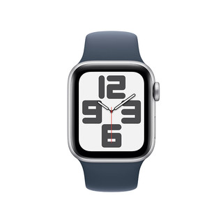 Apple 苹果 Watch SE 2023款 智能手表 GPS版 44mm 风暴蓝色 橡胶表带 S/M