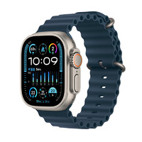 Apple 苹果 Watch Ultra2 智能手表 49mm 钛金属 蓝色 海洋表带