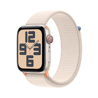 Apple 苹果 Watch SE 2023款 智能手表 GPS+蜂窝版 44mm 星光色 回环式运动型表带