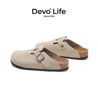 Devo 的沃 软木半拖鞋 115MR03724