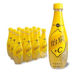 Schweppes 怡泉 +C 柠檬味汽水 碳酸饮料 400ml*12瓶整箱装