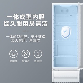 Midea 美的 展示柜 商用冷藏柜冰柜 直冷立式冰箱饮料柜