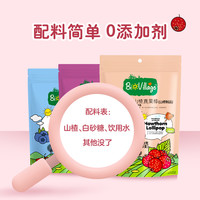 BioJunior碧欧奇果条山楂棒棒糖80g*3无添加剂儿童零食蜜饯真果棒3岁