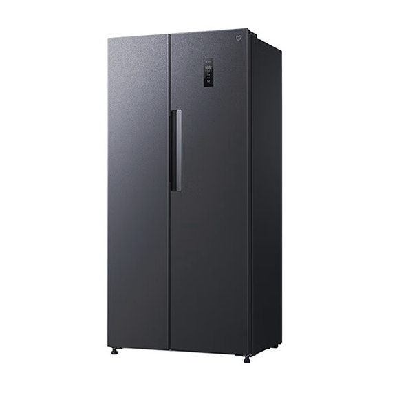 小米501L对开门大容量家用冰箱双开门 一级能效超薄嵌入银离子除菌 墨羽岩BCD-501WMSA