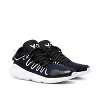 Y3山本耀司 男士网布系带蓝色厚底运动跑鞋椰子鞋 DB2079